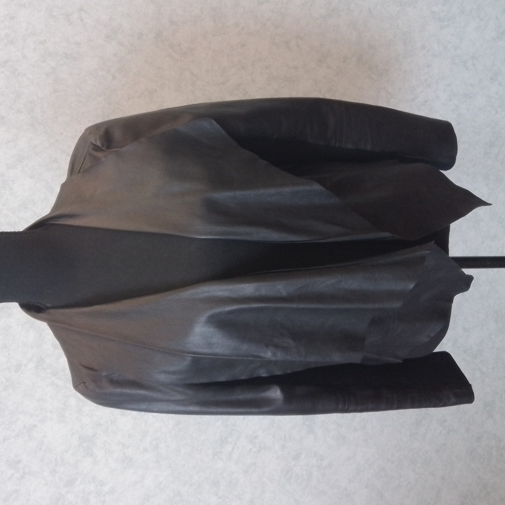 Trouve black leather jacket